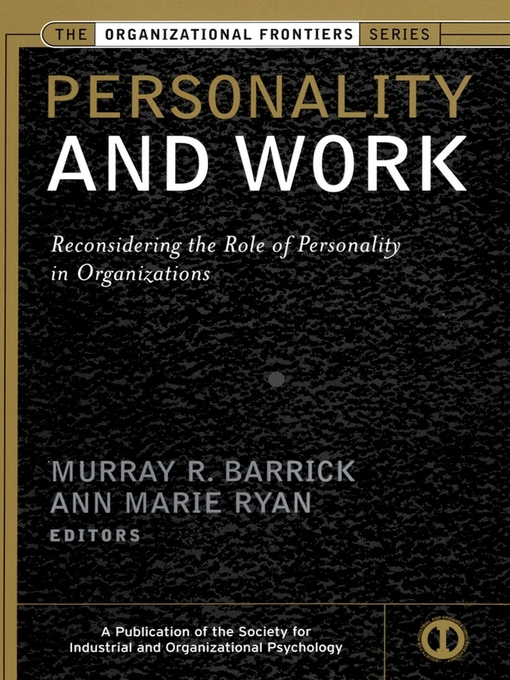 Title details for Personality and Work by Murray Barrick - Available